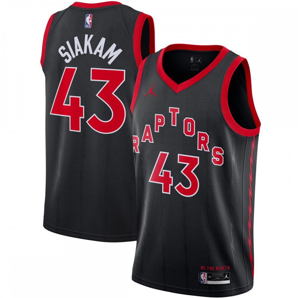 Pascal Siakam Toronto Raptors Jordan Brand 2020/21 Swingman Jersey - Statement Edition - Black-Pro Kit Vault | Brand New 26/27 Sports Jerseys